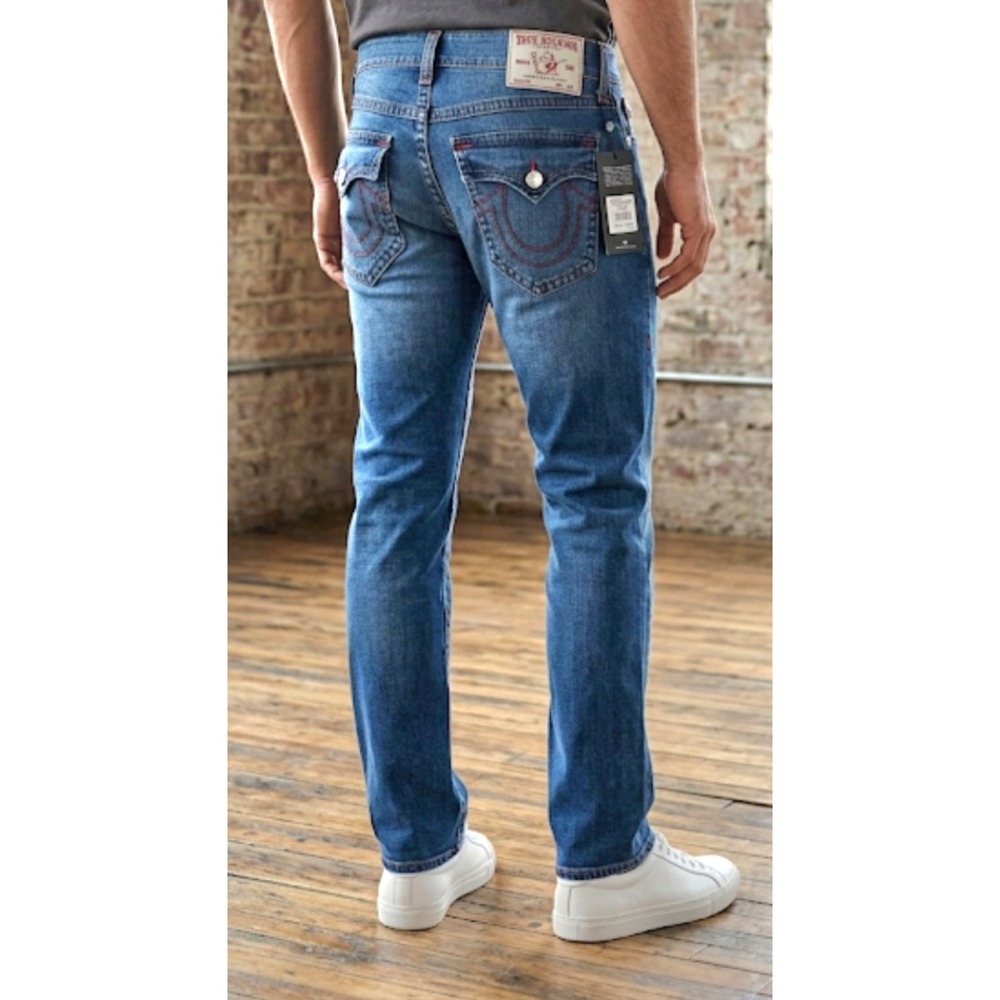 True Religion Ricky SN FlapStraight  Style 700642 Medium Rustic Barn Wash 34x34